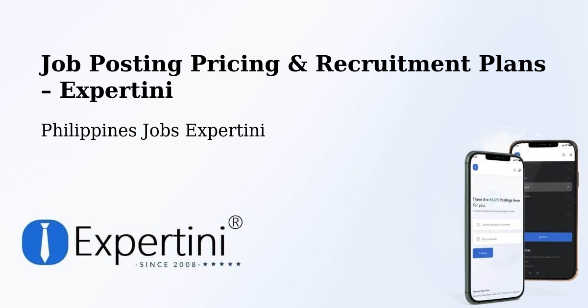 Job Posting Pricing & Recruitment Plans – Olongapo - Olongapo, Philippines Jobs Expertini